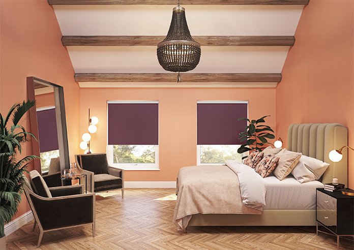 Rimini (Blackout), Plum - Twist&Fit Roller Blind - Image 8